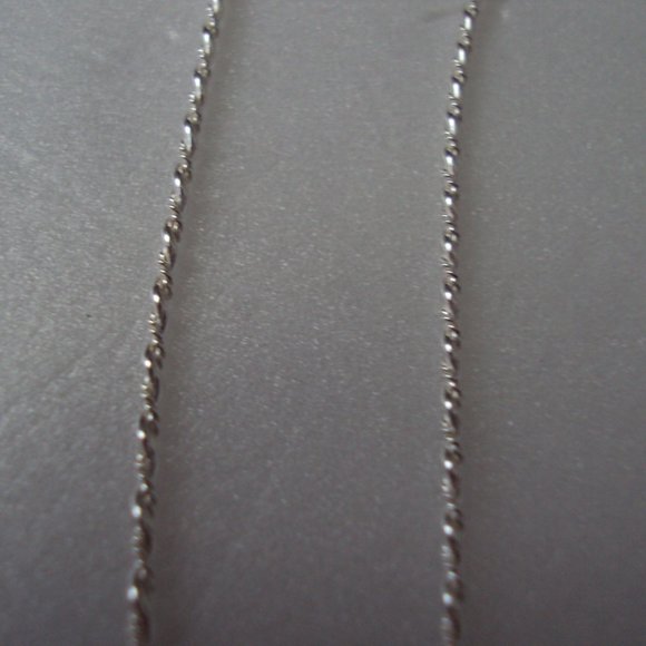 Twist sterling silver earrings 5" long POS150 - Picture 2 of 3